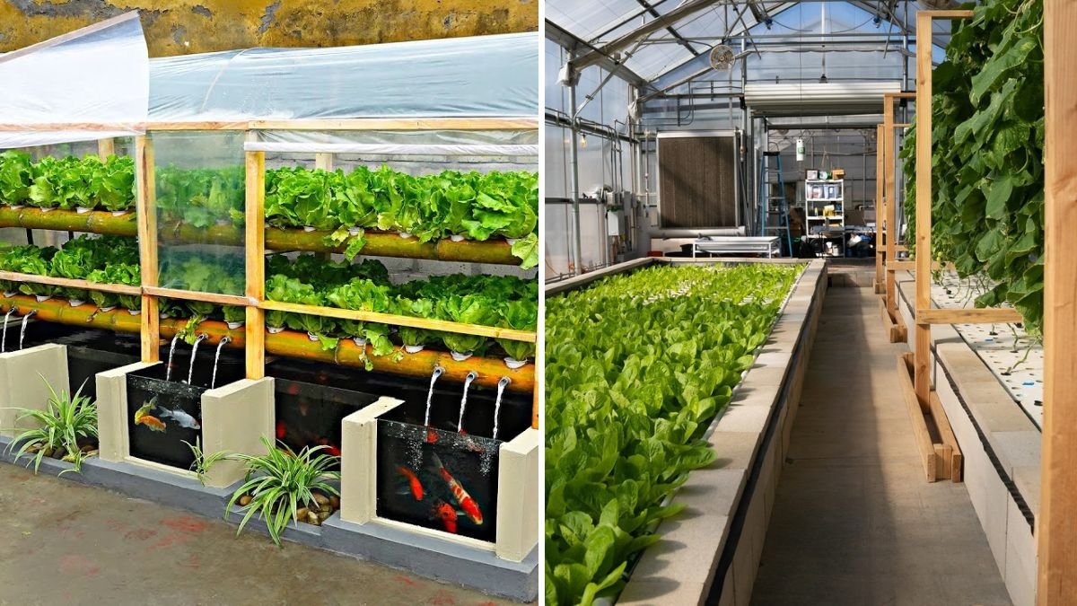 How One Farmer Built a DIY Aquarium and Greenhouse to Grow Aquatic Vegetables at Home